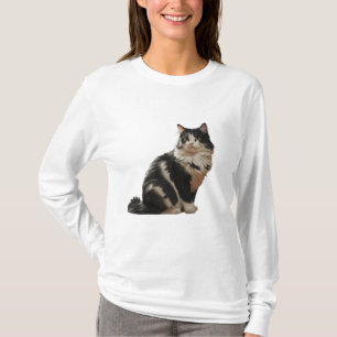 Camiseta Ilustração de Gato de Animais de Estimação de Pet,