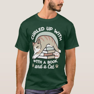 Camiseta Ilustração de Gato do Livro ao Longo - Enrolada e