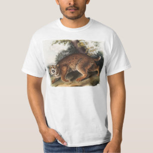 Camiseta Ilustração de gato selvagem americano (Lynx rufus)