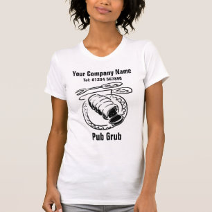Camiseta Ilustração de Grupo de Pub para Personalizar