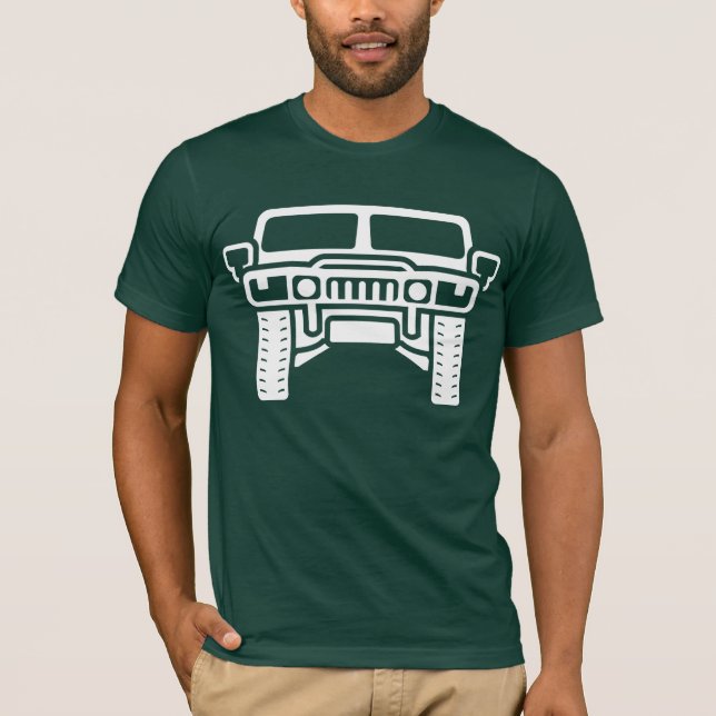 Camiseta Ilustração de Hummer/Humvee (Frente)