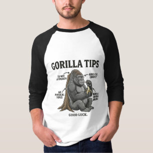 Camiseta Ilustração de Infográfico de Dicas de Segurança de
