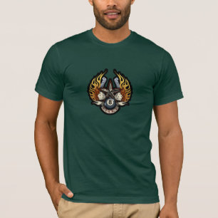 Camiseta Ilustração de jogo do ardor da estrela afortunad