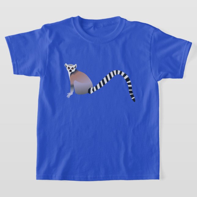 CAMISETA ILUSTRAÇÃO DE LEMUR DE ALCANCE (Postura )