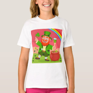 Camiseta Ilustração de Leprechaun do Dia de São Patrício