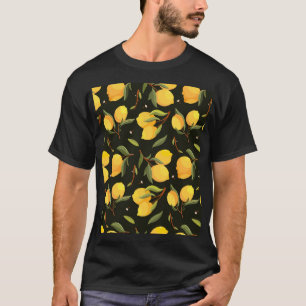 Camiseta Ilustração De Limão: Padrão Sem Costura Pinado À M