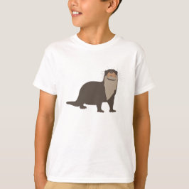 Camiseta Ilustração de Lontra Cuta