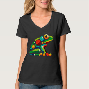 Camiseta Ilustração de Minimalismo Geométrico Moderno Verde