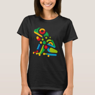 Camiseta Ilustração de Minimalismo Geométrico Moderno Verde