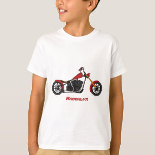 Camiseta Ilustração de moto estilo Chopper