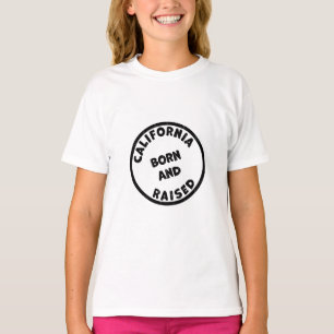 Camiseta Ilustração de Nascido e Criado na Califórnia