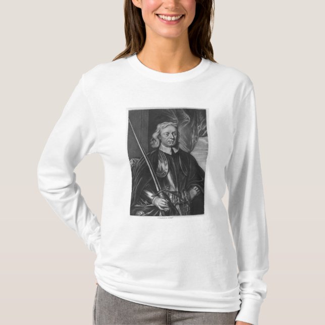 Camiseta Ilustração de Oliver Cromwell (Frente)