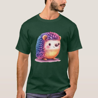 Camiseta Ilustração de ouriço animal vintage