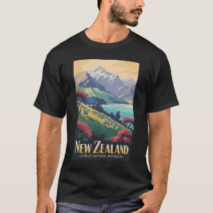 Camiseta Ilustração de ovelha da Nova Zelândia, arte de via