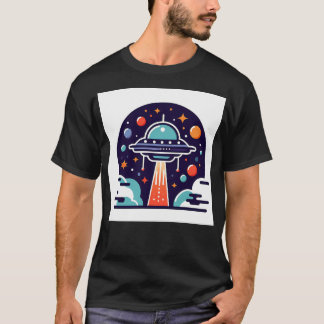 Camiseta Ilustração de Ovni