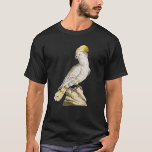 Camiseta Ilustração De Pássaro De Cockatoo Penteado Amarelo