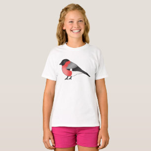 Camiseta Ilustração de Pássaros de Cartoon de Corte Eura