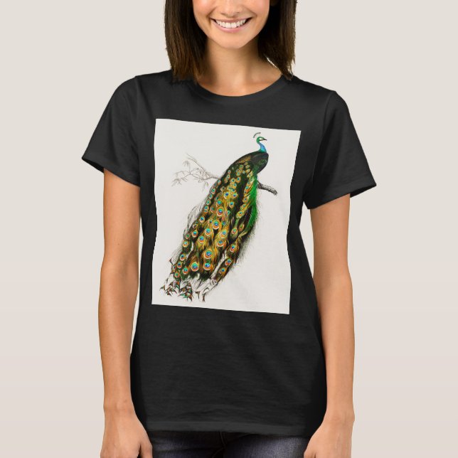 Camiseta Ilustração de Peacock Vintage (Frente)