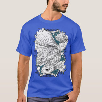 Camiseta Ilustração de peixe Betta