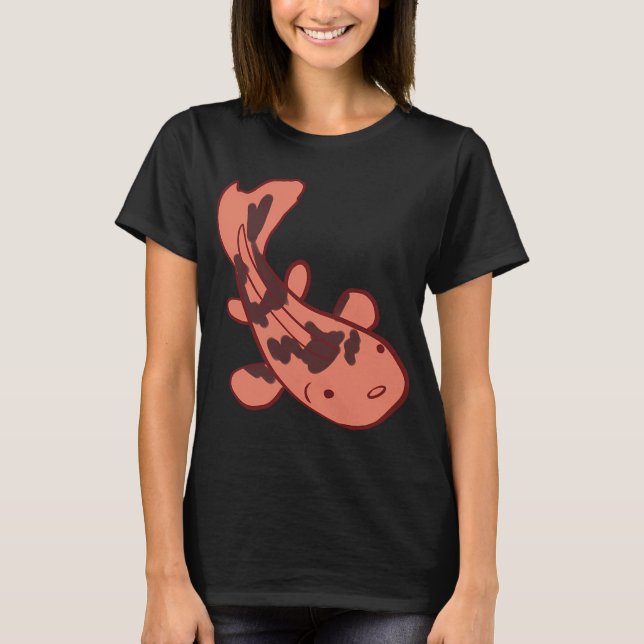 Camiseta ilustração de peixe Koi (Frente)