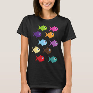 Camiseta Ilustração de Peixe-Palhaço Fofo