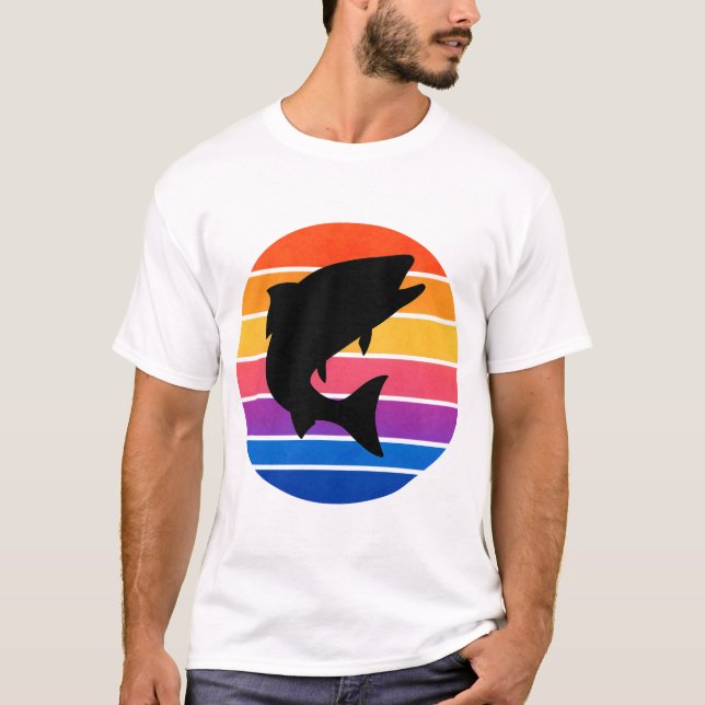 Camiseta "Ilustração de Peixes Artísticos T-Shirt - Nature- (Frente)