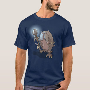 Camiseta Ilustração de Personagem de Animal Místico Tatu