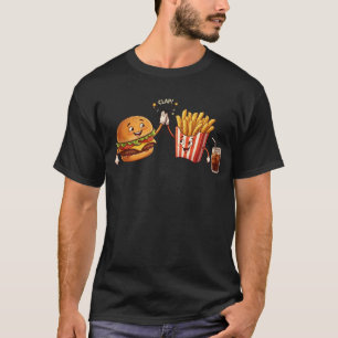 Camiseta Ilustração de Personagens Amigos de Sushi Kawaii F