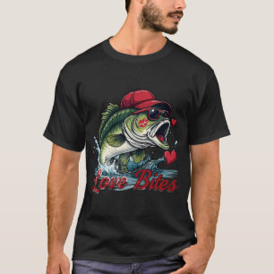 Camiseta Ilustração de Pesca de Amor Verdadeiro — Estilo Vi