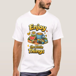 Camiseta Ilustração de Piquenique Aconchegante 'Aproveite a