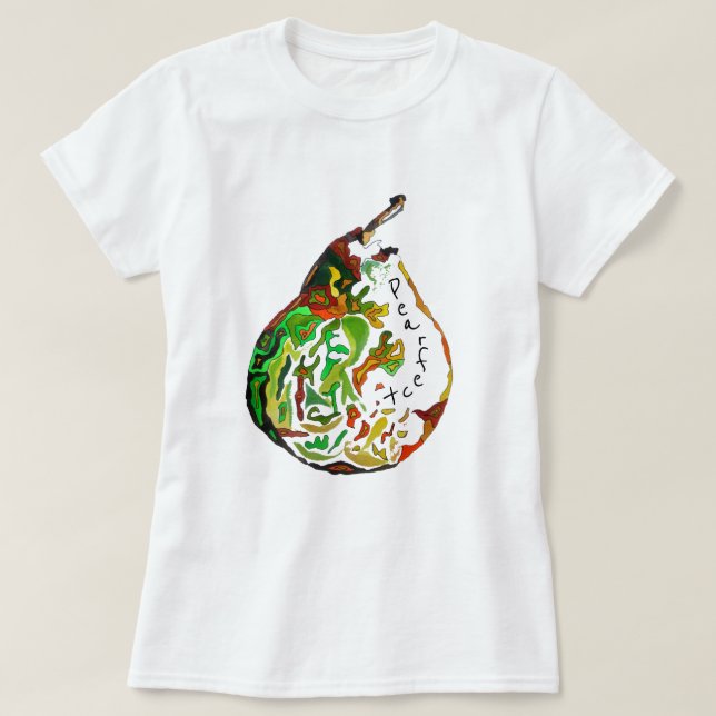 Camiseta Ilustração de pop de fruta de pintura de pérola de (Frente do Design)