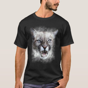 Camiseta Ilustração de Puma Cougar Puma Puma Gato