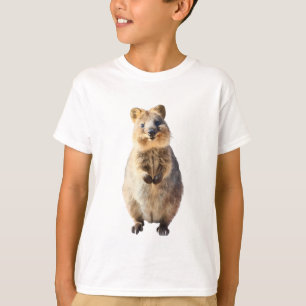 Camiseta Ilustração de Quokka Sorridente para Crianças