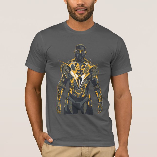 Camiseta Ilustração de Raio Preto (Frente)