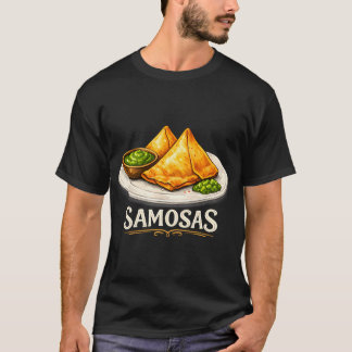 Camiseta Ilustração de Samosas Deliciosas