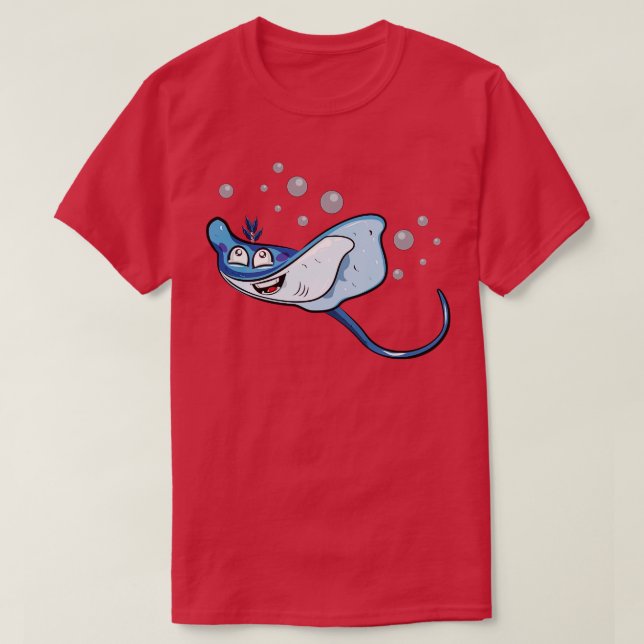 Camiseta Ilustração de Stingray (Frente do Design)