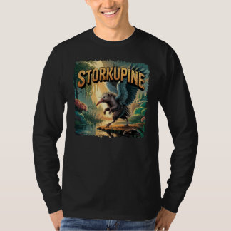 Camiseta Ilustração de Storkupine – Cegonha Porco Espinho E