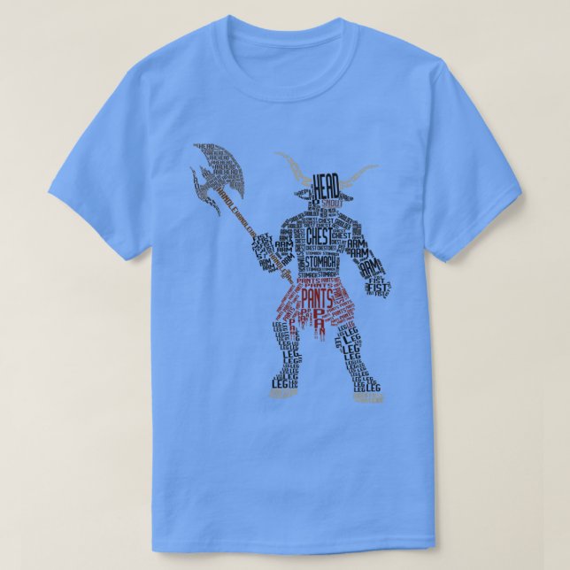 Camiseta Ilustração de Tipografia Minotaur 2 (Frente do Design)