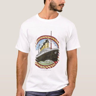 Camiseta Ilustração de titânico