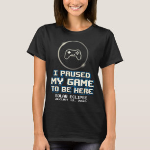 Camiseta Ilustração de Totalidade de Eclipse Solar Total pa