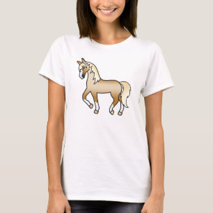 Camiseta Ilustração de Trote para a Frente de Cavalo Palomi