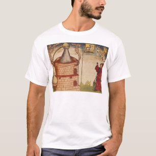 Camiseta Ilustração de um alquimista no trabalho