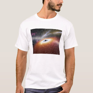 Camiseta Ilustração de um buraco negro supermassivo