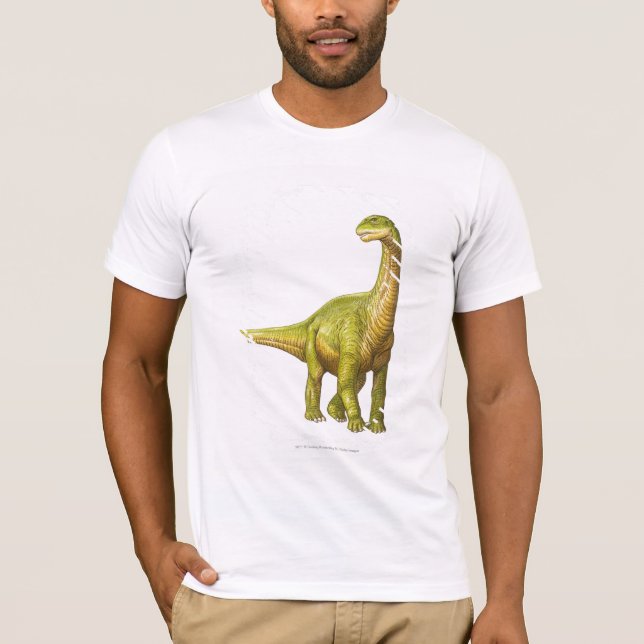Camiseta Ilustração de um Camarasaurus (Frente)