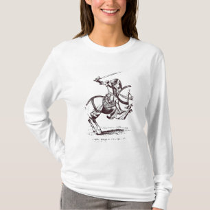 Camiseta Ilustração de um cavaleiro Templar