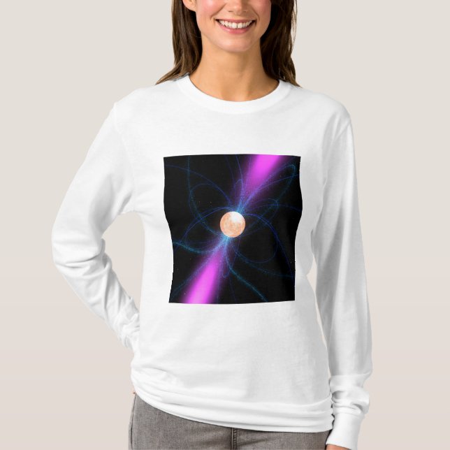 Camiseta Ilustração de um pulsar 2 (Frente)