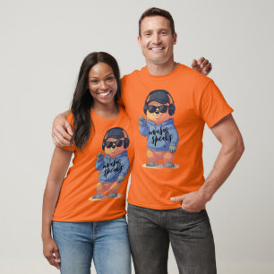 Camiseta ilustração de urso legal,