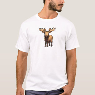 Camiseta Ilustração de veado de desenho animado