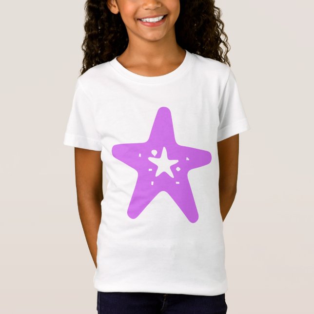 Camiseta Ilustração de Verão de Starfish (Frente)
