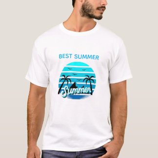 Camiseta Ilustração de Verão na Praia – design